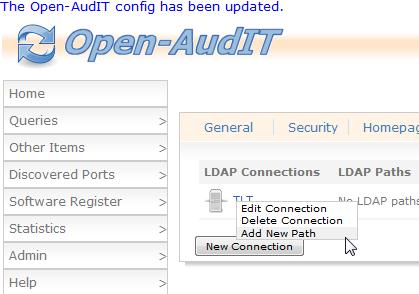 Open-AudIT Open-AudIT LDAP Config