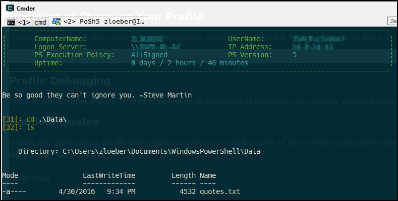 My PowerShell Profile